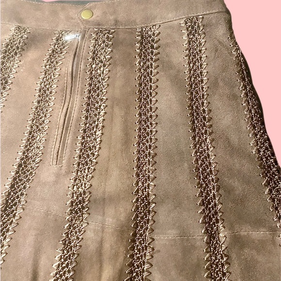 Vintage Suede Maxi Skirt - Picture 2 of 3